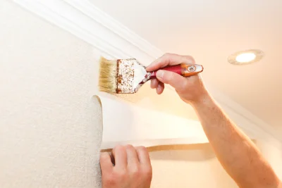Pose de papier peint à Lanchères — revêtements muraux et toiles de verre